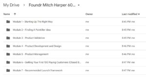 Foundr Mitch Harper 60 Days Startup Course