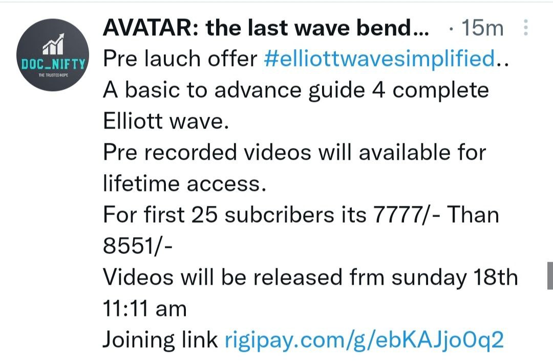 Elliot wave simplified by Avatar: the last wave ben